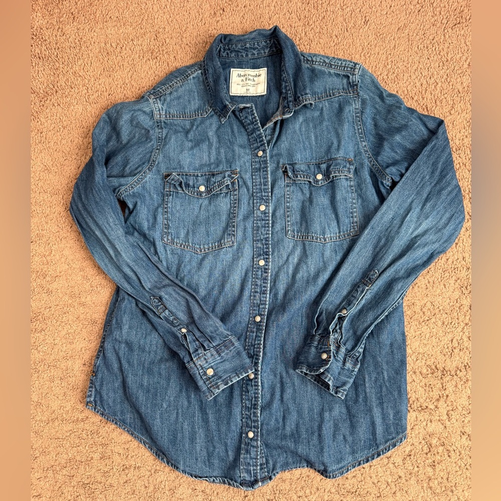 Abercrombie & Fitch Classic Blue Denim Shirt